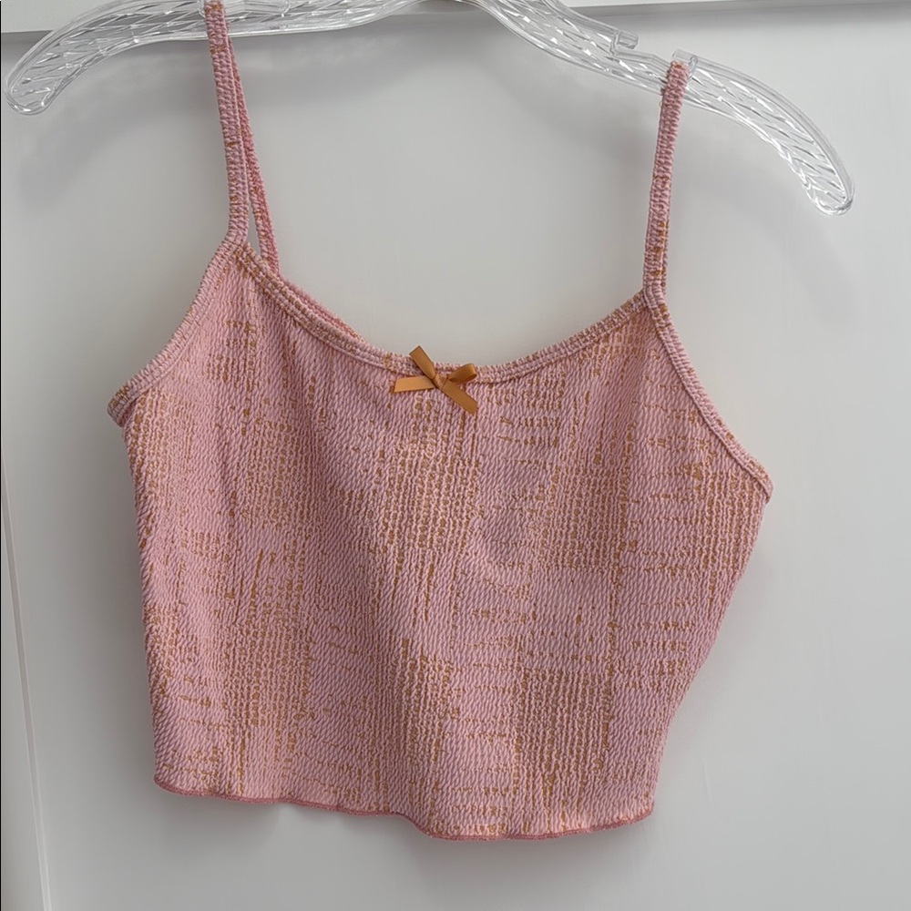 Pink Textured Women's Top